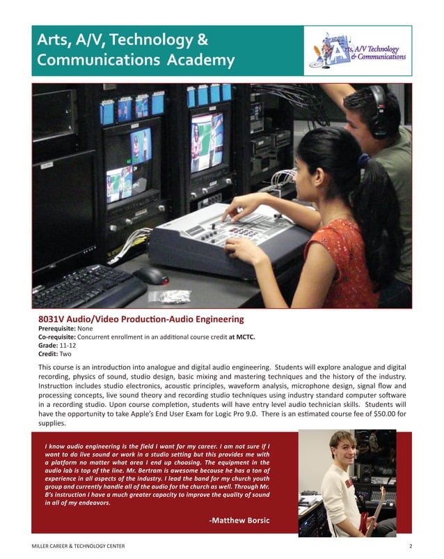 Miller Career Center Brochure PDF