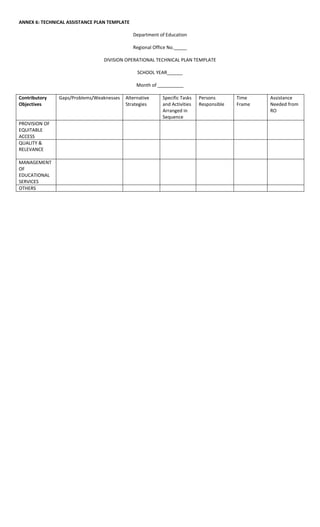 Technical Assistance Framework Editable 269717499 technical-assistance-mechanism-handbook | PDF