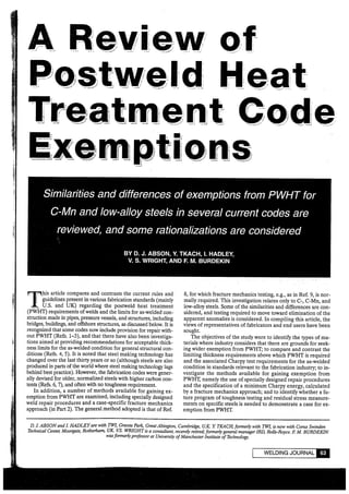 26978530 a-review-of-postweld-heat-treatment-code-exemptions