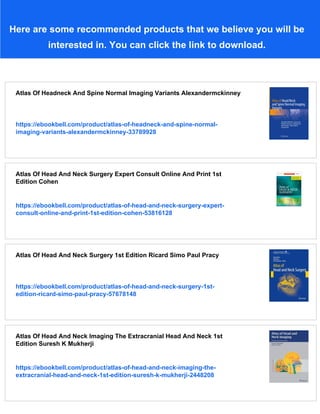 Atlas Of Head Neck And Skullbase Surgery Nitin M Nagarkar Rupa Mehta | PDF