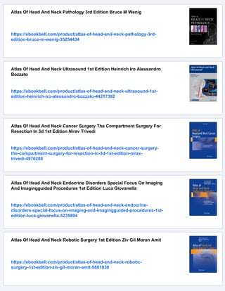 Atlas Of Head Neck And Skullbase Surgery Nitin M Nagarkar Rupa Mehta | PDF