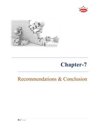 45 | P a g e
Chapter-7
Recommendations & Conclusion
 