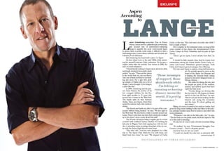 Aspen Magazine Lance Armstrong