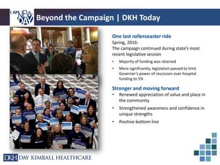 Beyond the Campaign | DKH Today
One last rollercoaster ride
Spring, 2016:
The campaign continued during state’s most
recen...