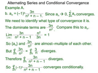26 alternating series and conditional convergence x | PPTX