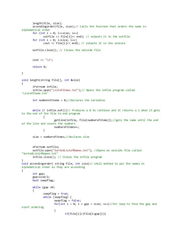 C++ Project 6