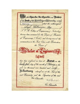 1. Degree Certificate