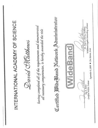 CERTIFICATES-AWARDS2 - DAVID MATHEWS