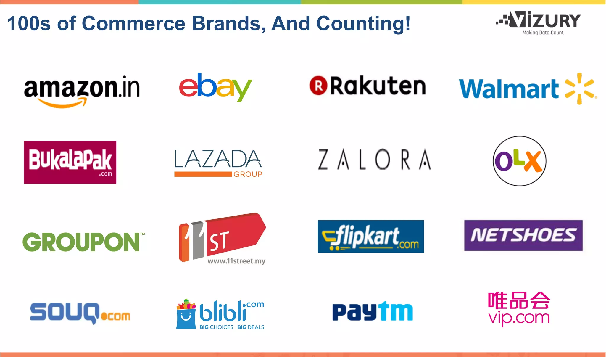 100s of Commerce Brands, And Counting!
 