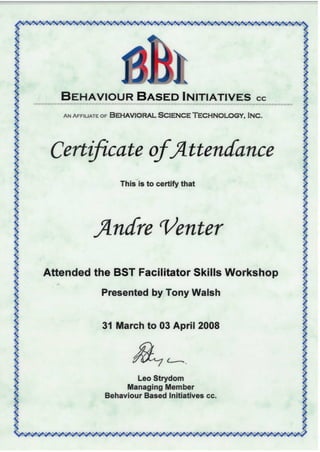 BBS Certificate