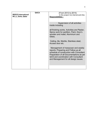 javed cv1 | PDF | Civil Engineering Industry | Industries