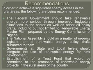 Ghana | May-16 | The Role of Renewable Energy in Improving Energy ...