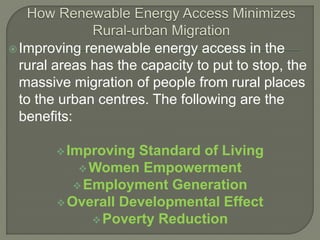 Ghana | May-16 | The Role of Renewable Energy in Improving Energy ...