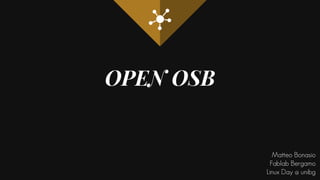 OPEN OSB
Matteo Bonasio
Fablab Bergamo
Linux Day @ unibg
 