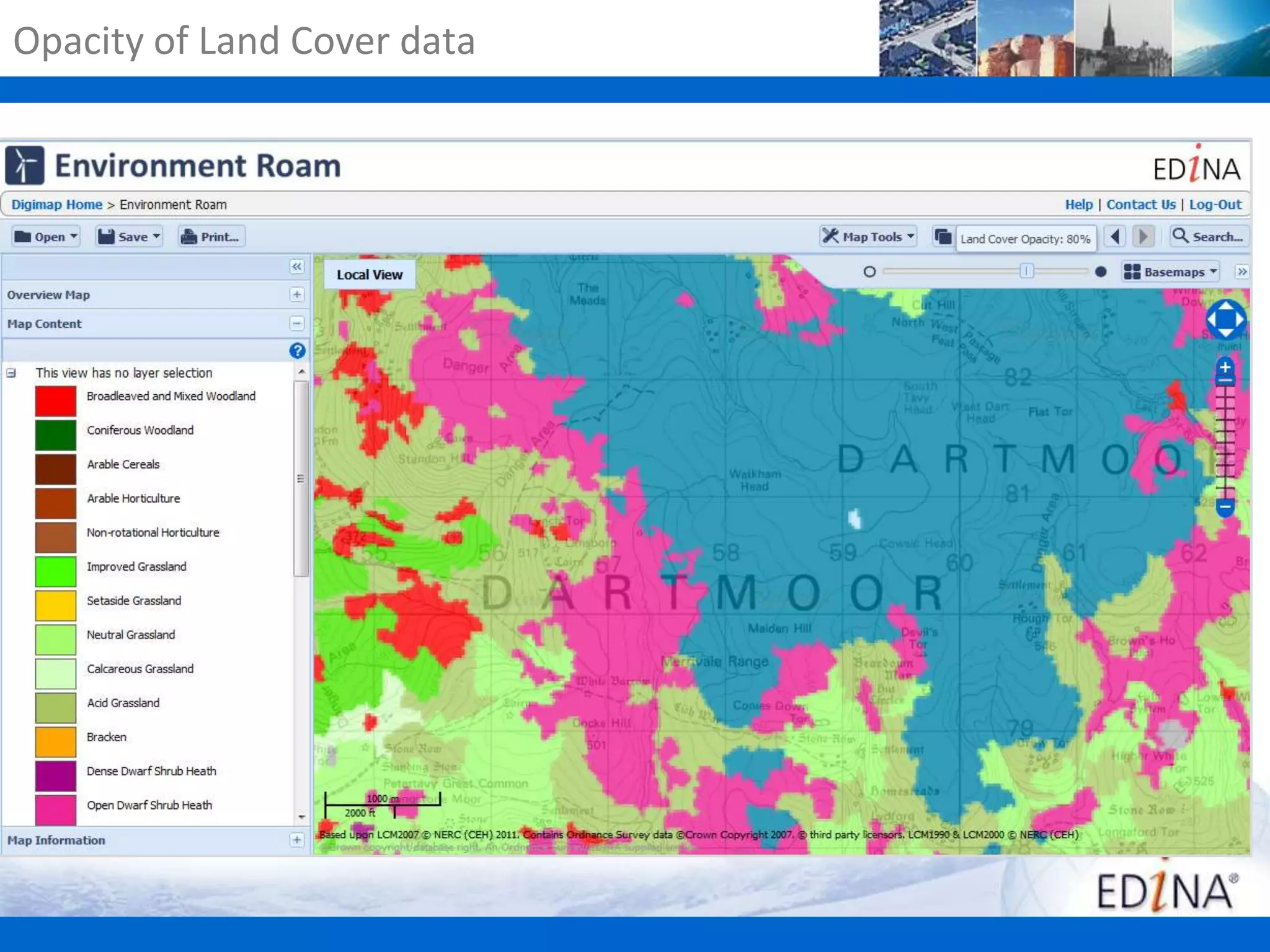 Opacity of Land Cover data

 