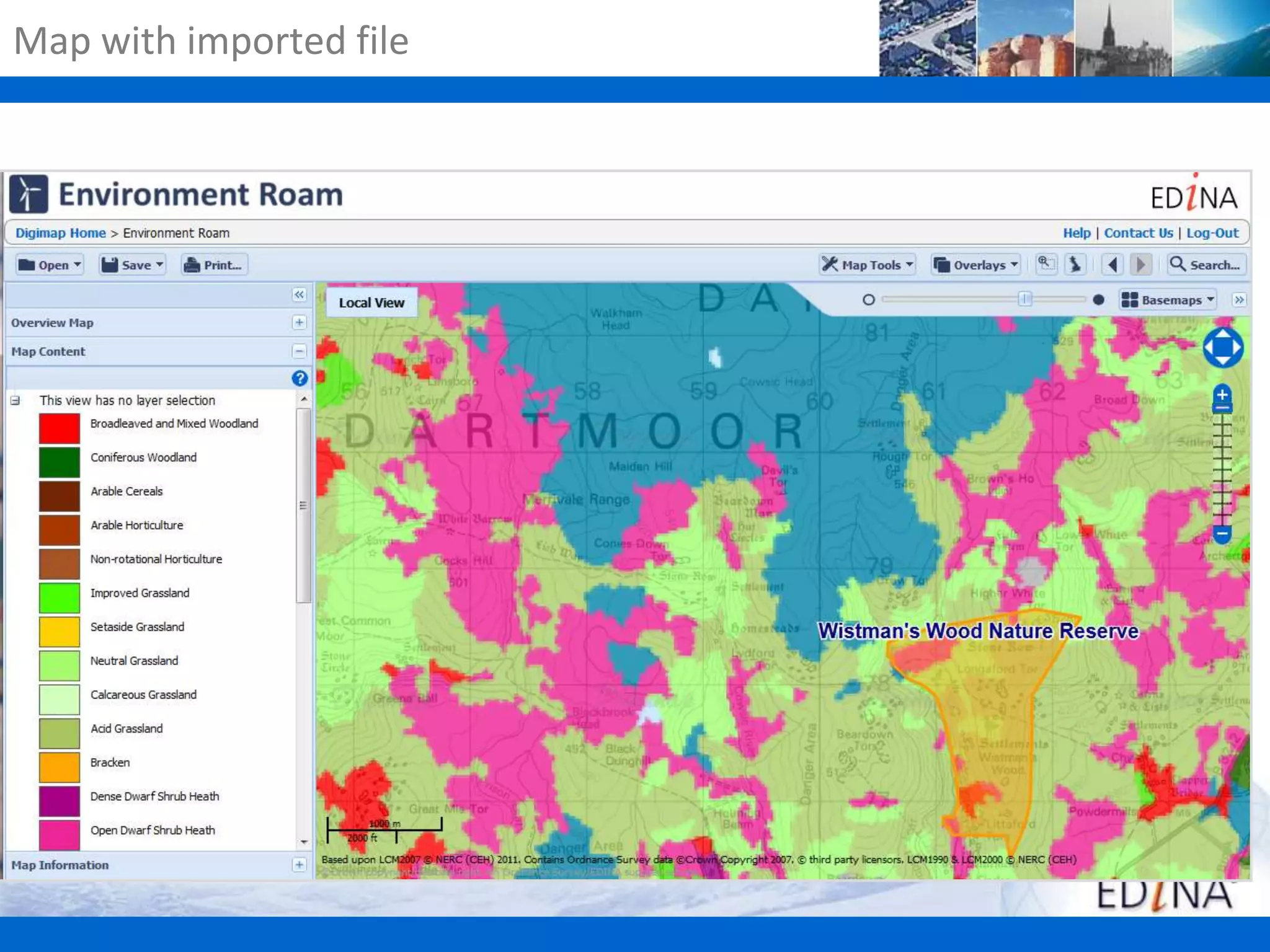 Map with imported file

 