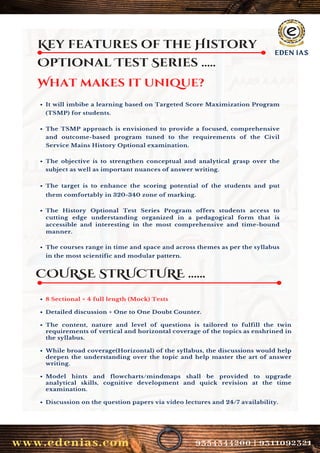BEST HISTORY OPTIONAL TEST SERIES FOR UPSC | PDF
