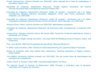 <ul><li>Fornals Sánchez,Pura, Llicència d'estudis curs 2006-2007. Altres materials per a l'aula de matemàtiques a secundàr...