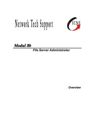 Modul 39: 
File Server Administrator 
Overview 
 