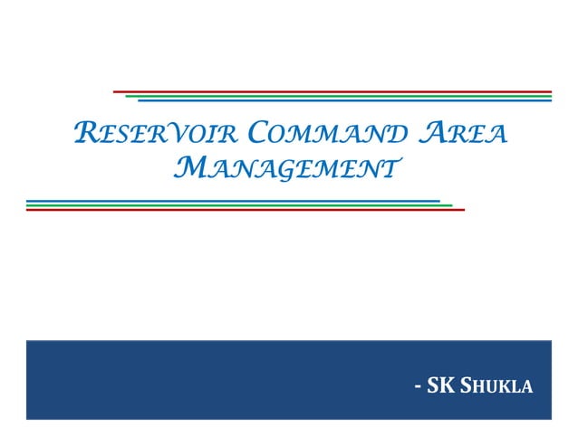 26 nov16 reservoir_command_area_management | PPT