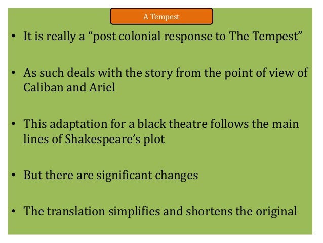 Comparing Power in Shakespeares Tempest and Aime