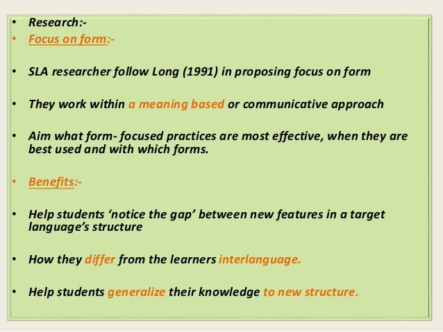 grammar what is long form