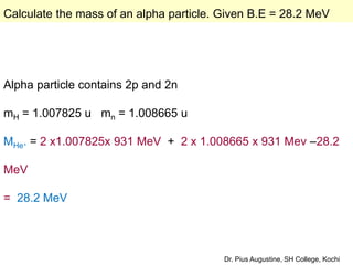 26 pius augustine nucleus and radioactivity | PPT