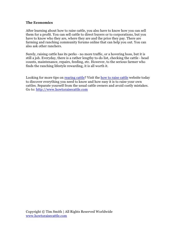 How To Raise Cattle Questions To Ask Yourself Before You Start Buying