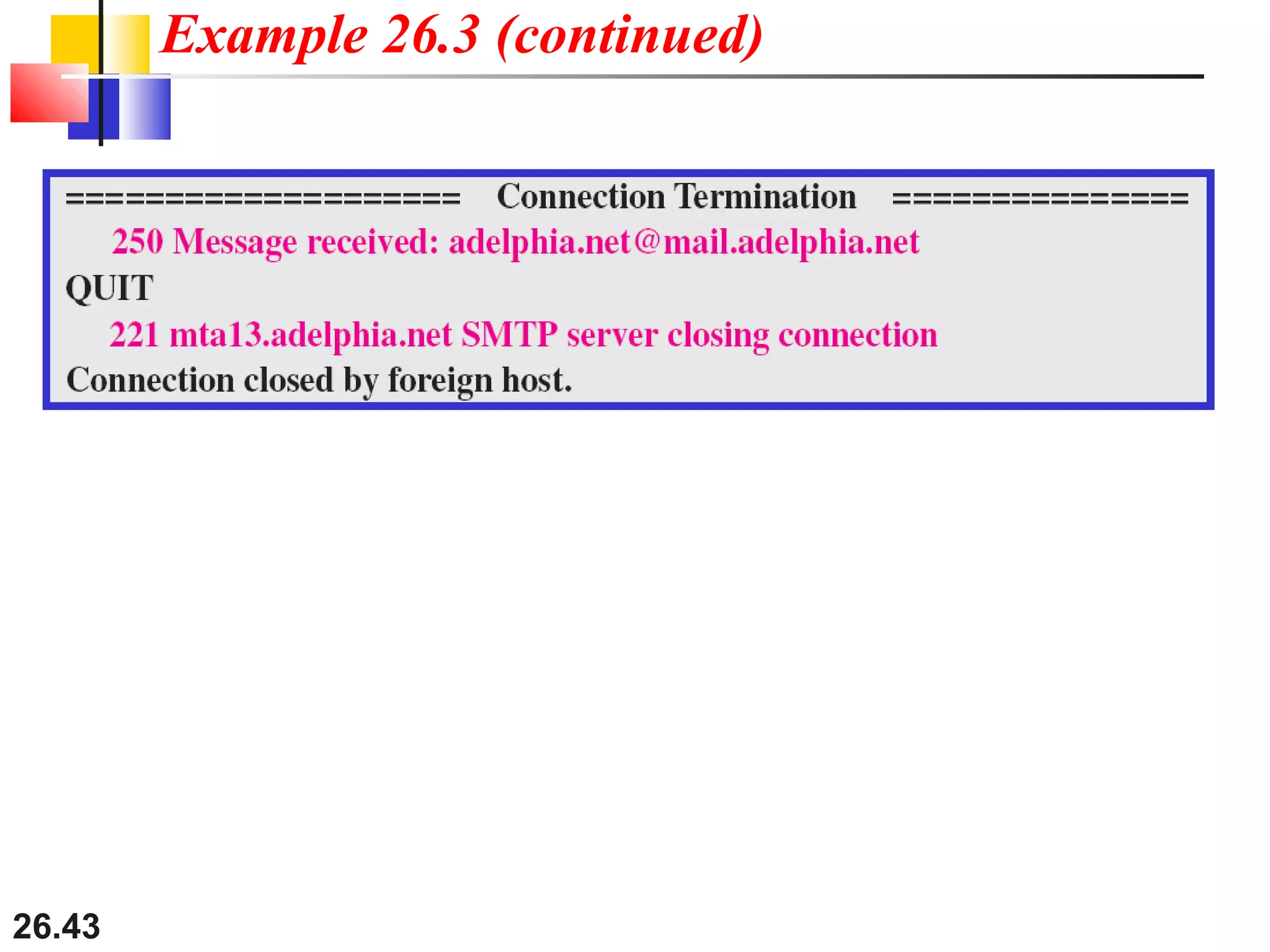 26.43
Example 26.3 (continued)
 