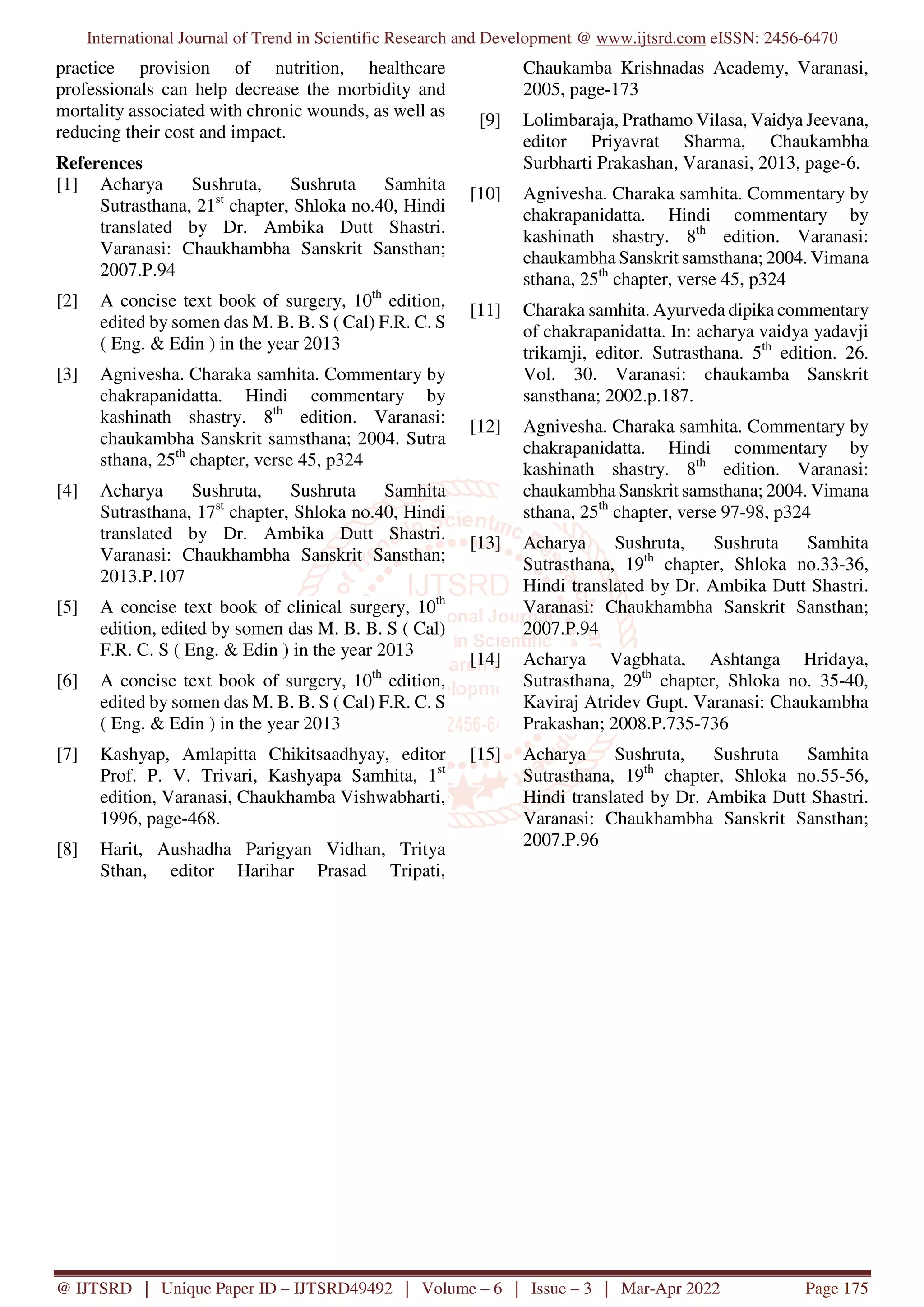 Role of Pathya Apathya in Vrana PDF Role of Pathya Apathya in Vrana PDF