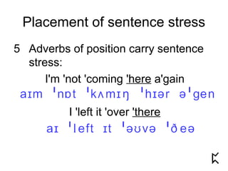 Palpable Sentence sentence stress patterns | PPT