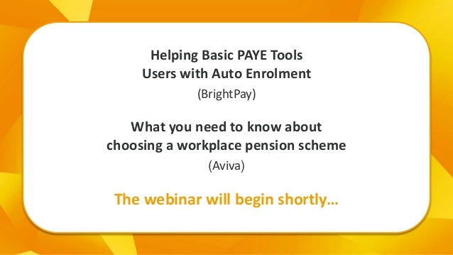 Helping Hmrc Basic Paye Tools Users With Auto Enrolment