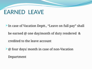 26 Service Rules Revised Leave Rules 1981 by Sidra Amir.pptx