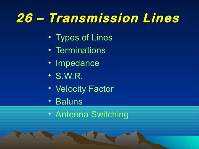 26 transmission lines