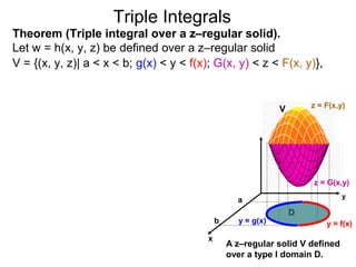 Triple Integral Types 26 triple integrals | PPT