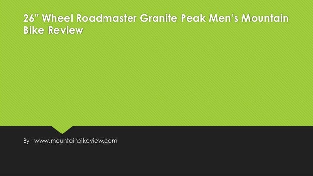 granite peak 26 mountain bike review