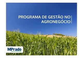 PROGRAMA DE GESTÃO NO
AGRONEGÓCIO
 