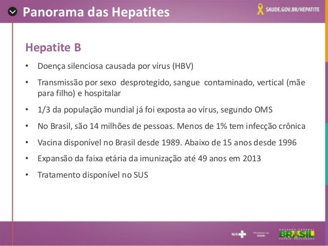 Hepatites Virais Campanha 2015 E Novo Protocolo Clinico