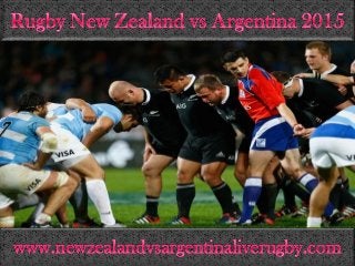 How To Watch Rugby New Zealand vs Argentina 2015 live on Apple