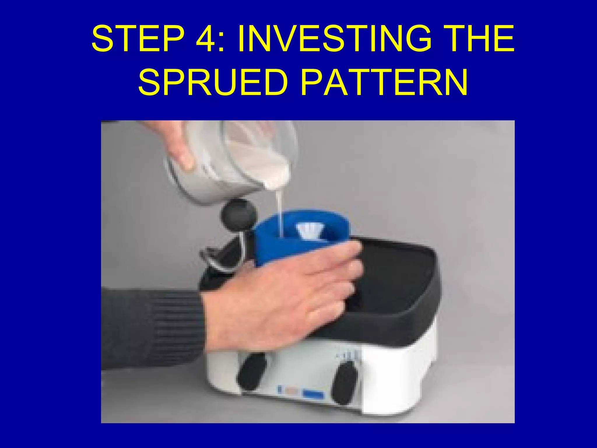 STEP 4: INVESTING THE
SPRUED PATTERN
 