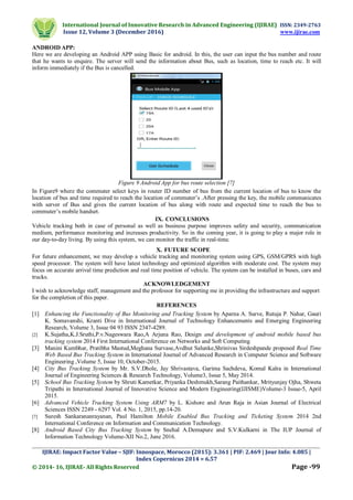 Intelligent Bus Tracking System Using Android | PDF
