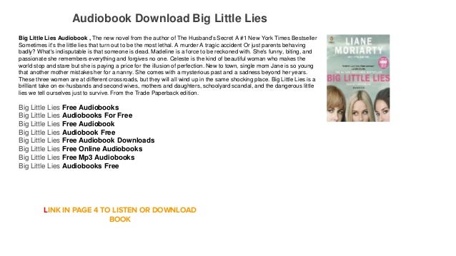 Big little lies audio book free. download full