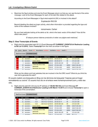 27.2.15 lab investigating a malware exploit | PDF