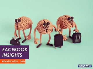 FACEBOOK
INSIGHTS
RENATO MELO - 2016
 