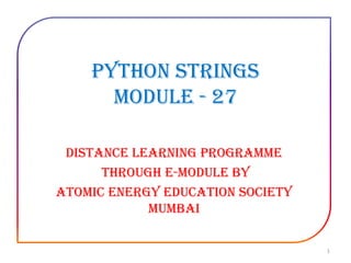 Python string module number 27 with examples | PPT