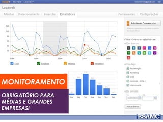 MONITORAMENTO 
OBRIGATÓRIO PARA 
MÉDIAS E GRANDES 
EMPRESAS! 
 