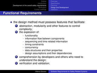 Software Requirements for Safety-related Systems | PDF