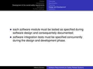 Software Requirements for Safety-related Systems | PDF