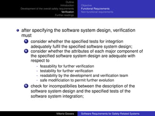 Software Requirements for Safety-related Systems | PDF