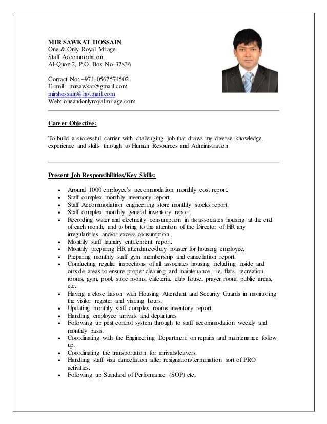 Mir Sawkat Hossain Cv Mir Sawkat Hossain Cv